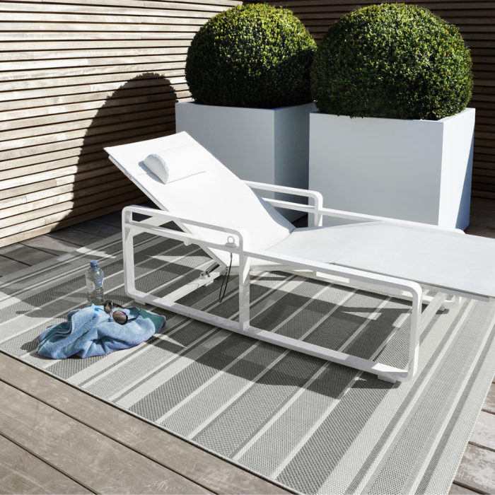 Vloerkleed Buiten Miami Lichtgrijs main product photo